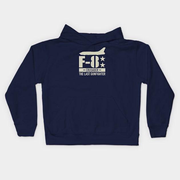 F-8 Crusader Kids Hoodie by Firemission45